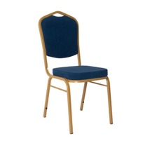 стул Хит Профиль: 25 мм Стул Хит 20, велюр синий Реми 78, каркас золото фото