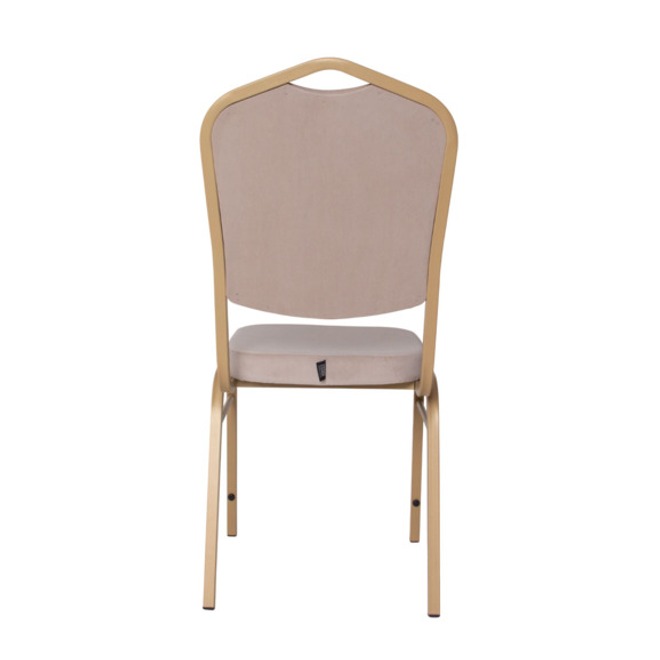 Стул Хит 20, велюр бежевый Реми 14, каркас золото муар