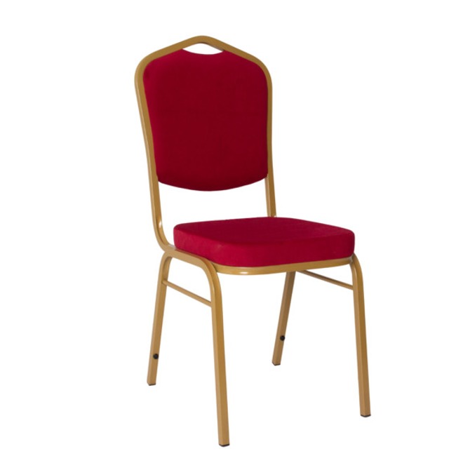 Стул Хит 20, велюр красный велютто 38, каркас золото