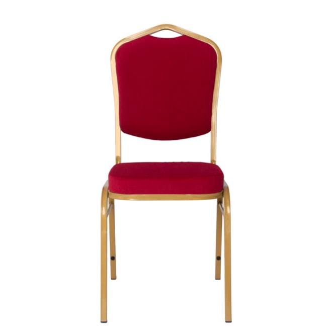 Стул Хит 20, велюр красный велютто 38, каркас золото