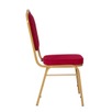 Стул Хит 20, велюр красный велютто 38, каркас золото