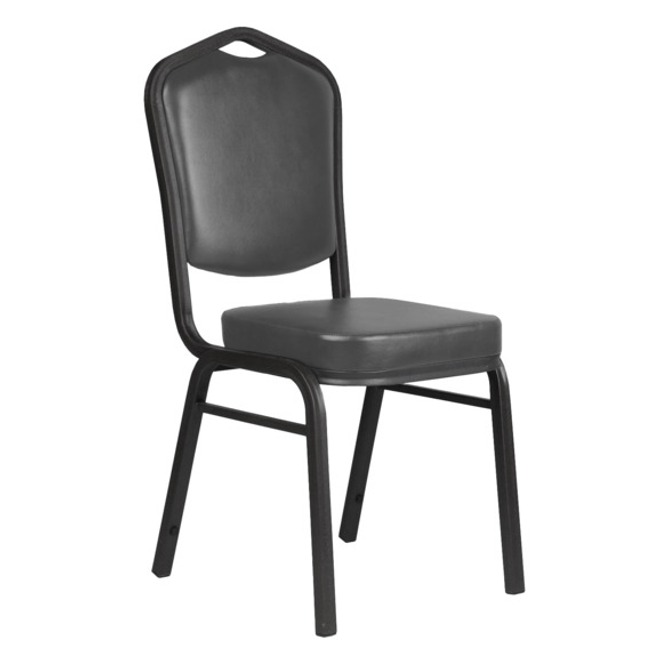 Стул Хит 25, кожзам Marvel Grey, каркас титан