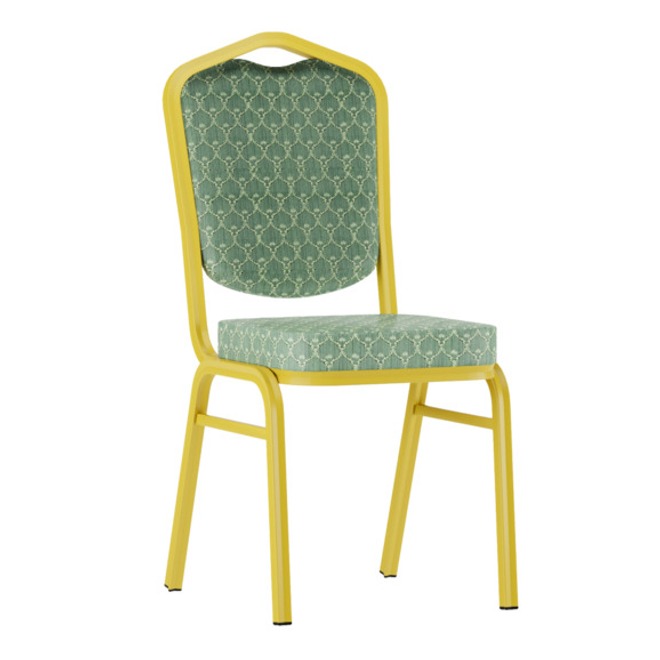 Стул Хит 25, жаккард Арш Изумруд, каркас золото